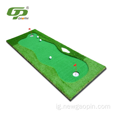 Ọdịdị Artificial Turf Golf Simulator Mat